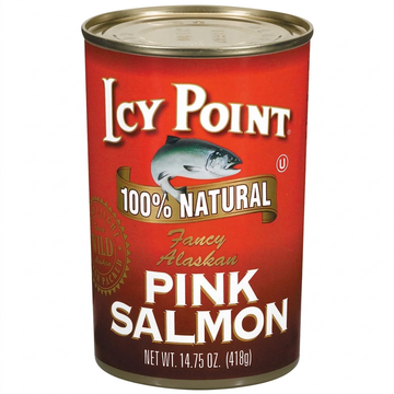Icy Point 100% Natural Fancy Alaskan Pink Salmon, 14.75 Oz (418g) Can