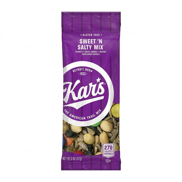 Kar's Sweet 'N Salty Trail Mix with Peanuts, Cocoa Candies, Raisins, and Sunflower Kernels, 2 oz (57g)