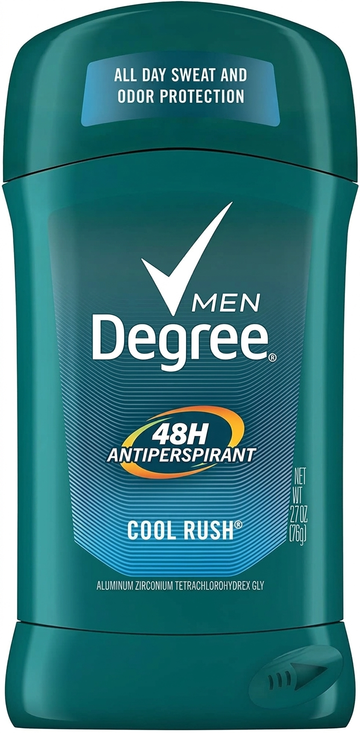 Degree Men Cool Rush 48H Antiperspirant Deodorant, 2.7 oz (76g)