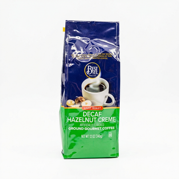 Best Yet Decaf Hazelnut Creme Artificially Flavored Ground Gourmet Coffee, 340G