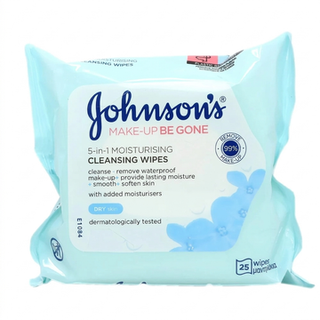 Johnson's Face Care Wipes Make-up Be Gone 5-in-1 Moisturising 25Ct