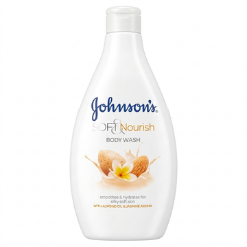 Johnson's Soft & Nourish Body Wash with Almond Oil & Jasmine Aroma, 400ml