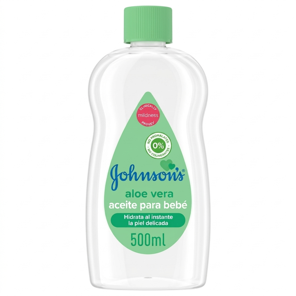 Johnson's Baby Oil with Aloe Vera: Moisturizing & Nourishing, 500ml