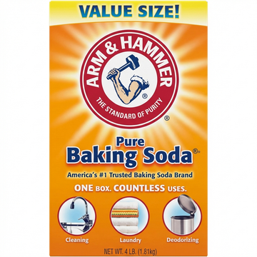 Arm & Hammer Pure Baking Soda, 1.81 Kg (4 Lb) Value Size For Baking, Cleaning, Laundry, And Deodorizing
