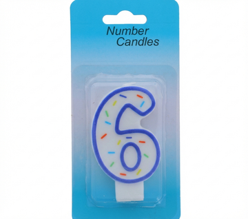 Number 6 Birthday Cake Candle For Celebrations