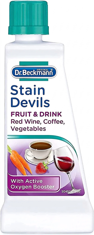 Dr. Beckmann Stain Devils Stain Remover: Fruit, Red Wine, and Coffee with Active Oxygen Booster, 50g