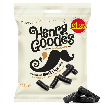 Henry Goode's Superbly Soft Black Liquorice 140g