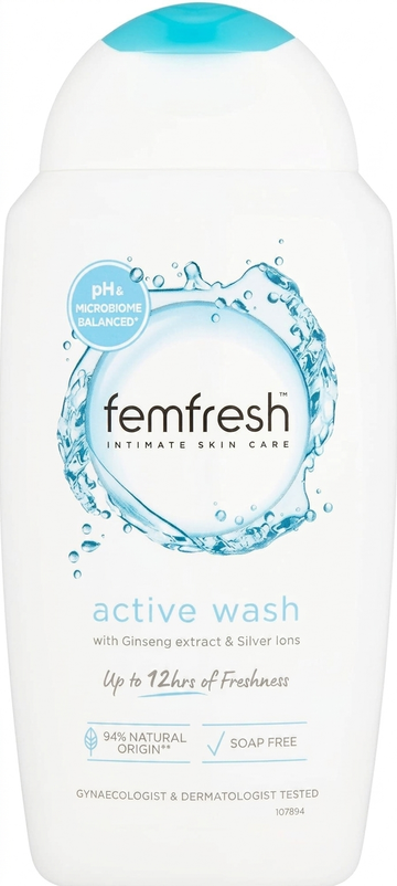 Femfresh Ultcare Active Wash with Ginseng and Silver Ions, 250ml