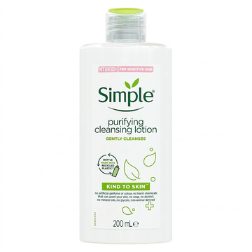 Simple Purifying Cleansing Lotion, No Harsh Chemicals, 200ml