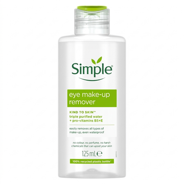 Simple Kind To Skin Eye Make-Up Remover with Pro-Vitamins B5 & E, 125ml