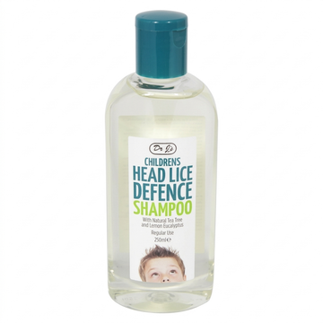 Dr J's Children's Head Lice Defence Shampoo with Natural Tea Tree and Lemon Eucalyptus, 250ml
