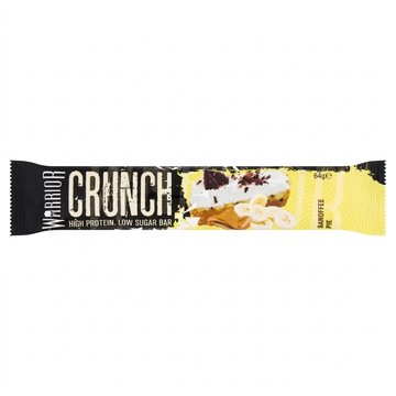 Warrior Crunch Protein Bar Banoffee Pie 64G - High Protein, Low Sugar
