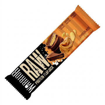 Warrior Raw Chocolate Peanut Butter Protein Flapjack, 75g: High Protein, Low Sugar