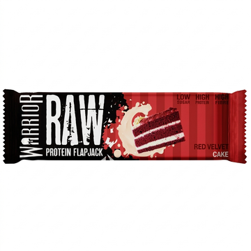 Warrior Raw Protein Flapjack Red Velvet 75g: High Protein, Low Sugar, High Fiber