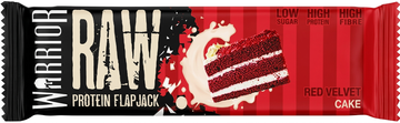 Warrior Raw Protein Flapjack Red Velvet 75g: High Protein, Low Sugar, High Fiber