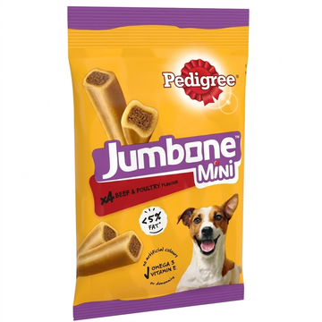 Pedigree Jumbone Mini Small Dog Treats with Beef and Poultry, 160g