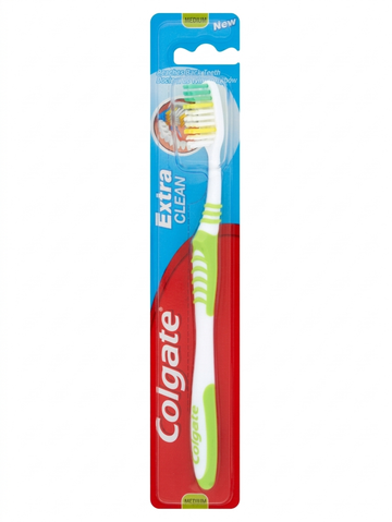 Colgate Extra Clean Medium Toothbrush: Reaches Back Teeth