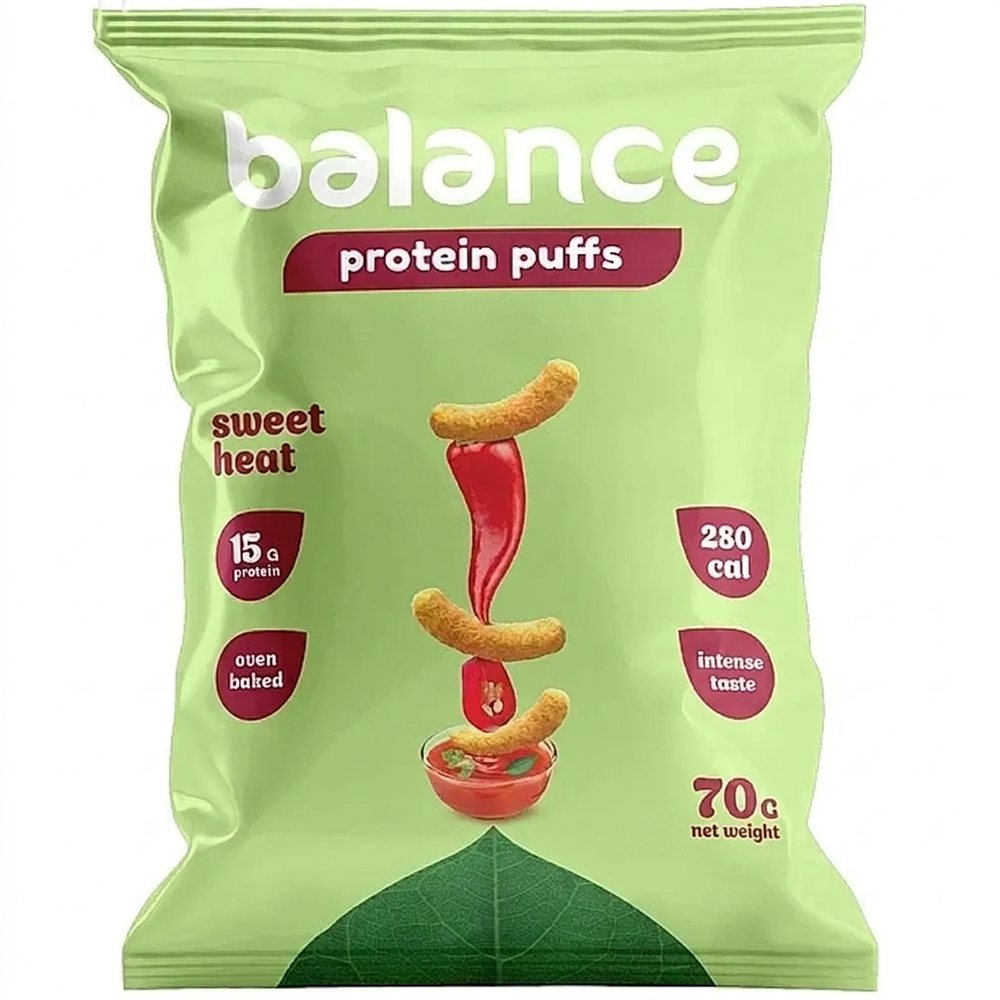 Balance Sweet Heat Protein Puffs, 15g Protein, 280 Calories