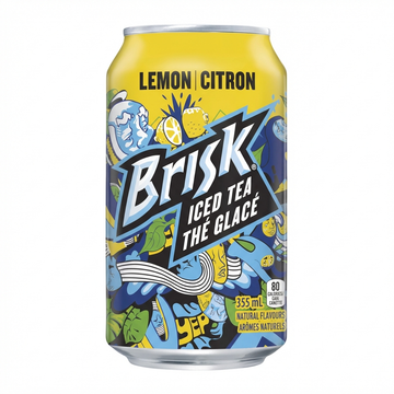 Brisk Lemon Iced Tea, 355 Ml Can