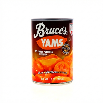 Bruce Cut Yams In Syrup, Real Southern Style, 15 Oz (425 G) Can