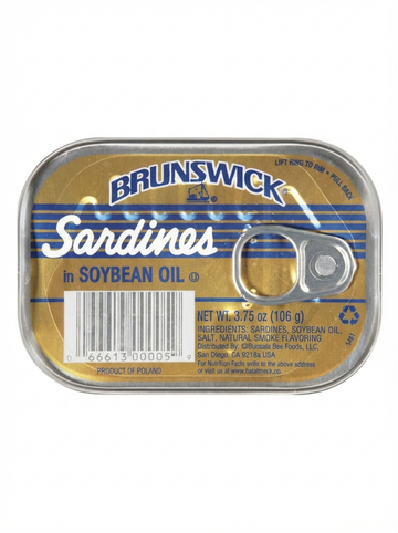 Brunswick Sardines In Soybean Oil, 106g