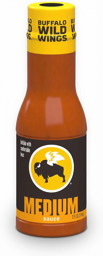 Buffalo Wild Wings Medium Buffalo Sauce, 12 Oz Bottle