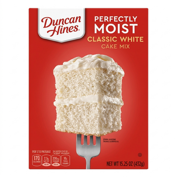 Duncan Hines Perfectly Moist Classic White Cake Mix, 432g