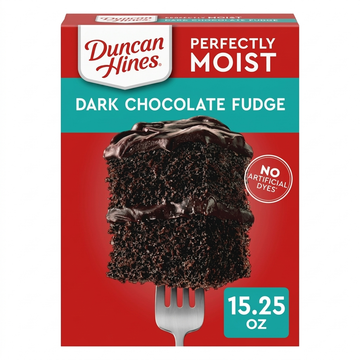 Duncan Hines Classic Perfectly Moist Dark Chocolate Fudge Cake Mix, 432g