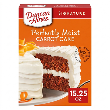 Duncan Hines Signature Perfectly Moist Carrot Cake Mix, 432g