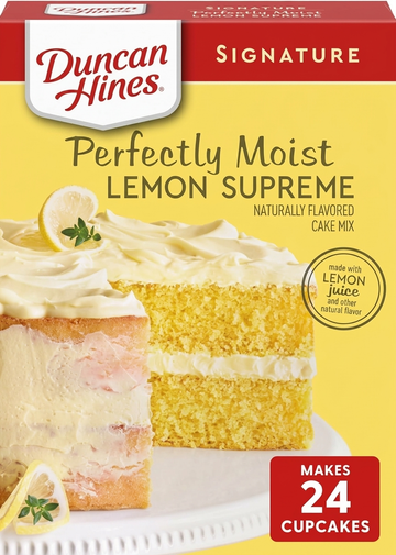 Duncan Hines Signature Perfectly Moist Lemon Supreme Cake Mix, 432g