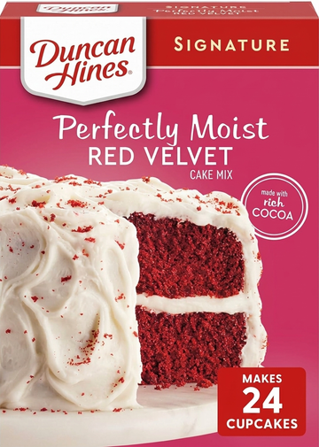 Duncan Hines Perfectly Moist Red Velvet Cake Mix, 432g