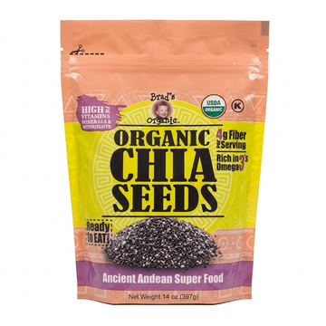 Brad's Organic Chia Seeds, 14 oz: Ancient Andean Superfood, High in Fiber and Omega
