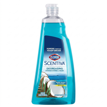 Clorox Scentiva Degreasing Dishwashing Liquid, Pacific Breeze & Coconut, 26 oz (769ml)