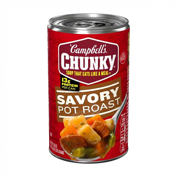 Campbell's Chunky Savory Pot Roast Soup: Hearty Meal, 13g Protein, 533g Can