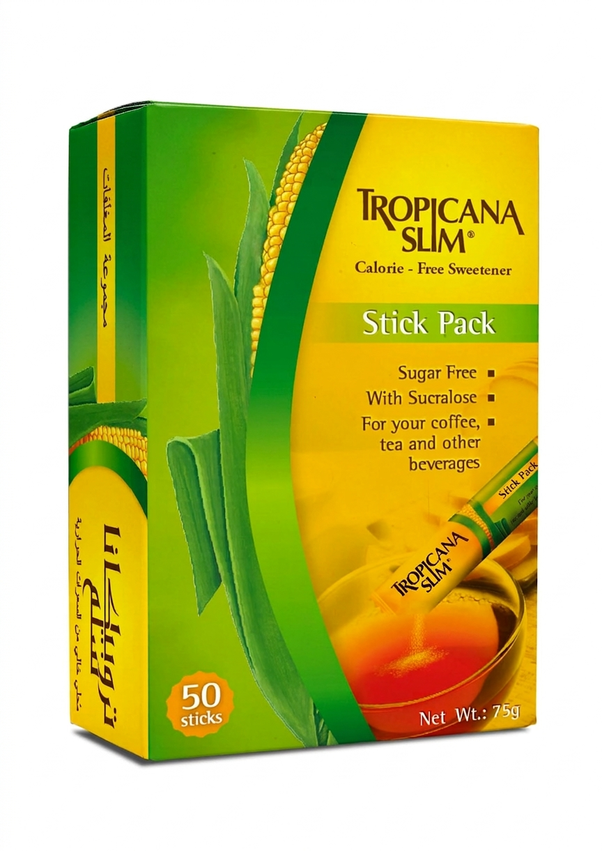 Tropicana Slim Zero Calorie Sugar Free Sweetener With Sucralose, 75 G
