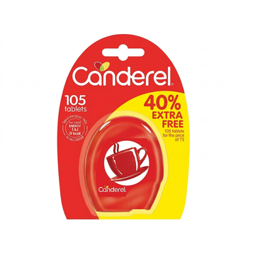 Canderel 0 Kcal Sweetener Tablets - 105 Tablets (75 + 40% Free)