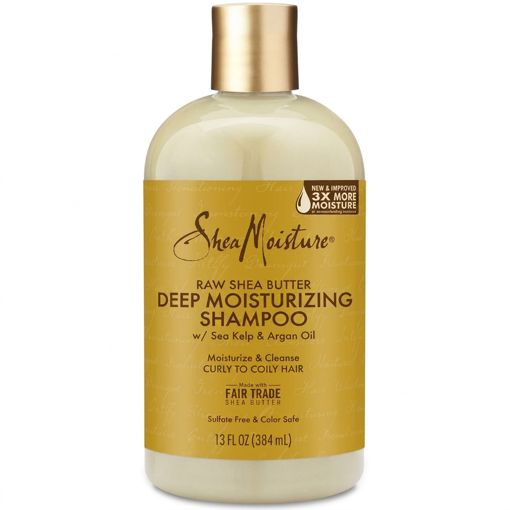 Shea Moisture Raw Shea Butter Deep Moisturizing Shampoo with Sea Kelp & Argan Oil, 379ml