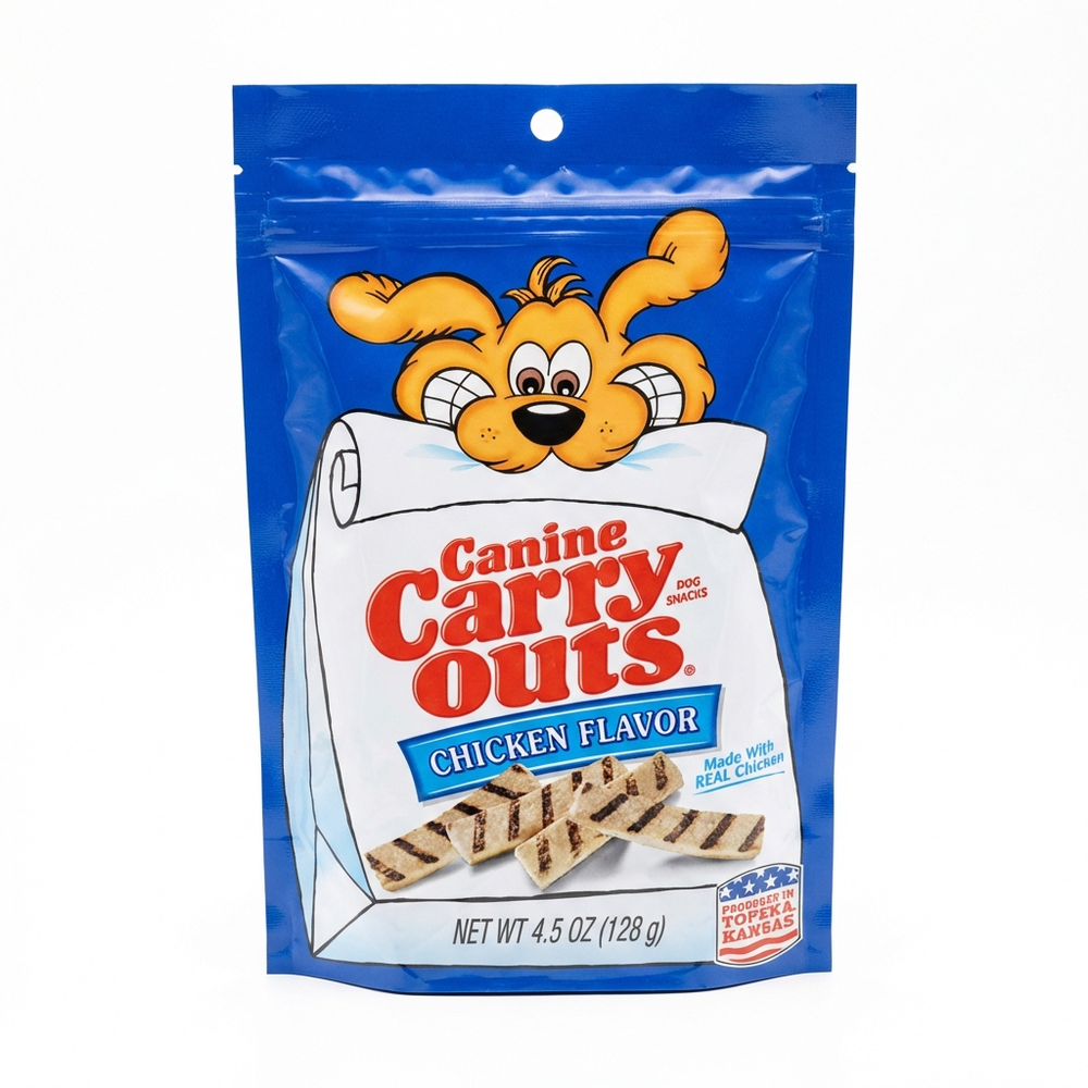 Canine Carry Outs Chicken Flavor Dog Treats, 128 G