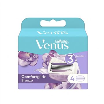 Gillette Venus ComfortGlide Breeze Women's Razor Blades, 4 Count
