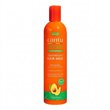 Cantu Avocado Hydrating Lightweight Hair Milk for Natural Curls, Coils & Waves, 12Oz (340Gm)