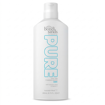 Bondi Sands Pure Self Tan Foaming Water, Dark, with Hyaluronic Acid & Vitamin C, 200ml