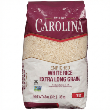 Carolina Extra Long Grain White Rice, Enriched, 1.36 kg