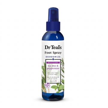 Dr Teal's Revitalizing Foot Spray with Peppermint and Tea Tree, 6 Oz