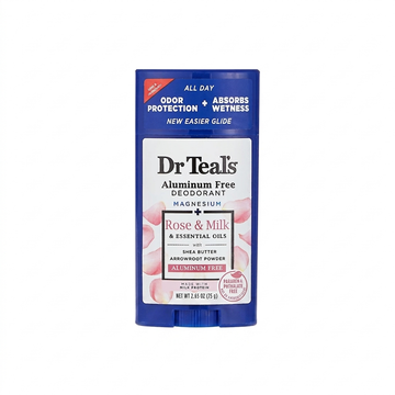 Dr Teal's Aluminum-Free Deodorant with Rose & Milk, 75g