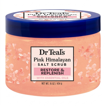 Dr Teal's Pink Himalayan Salt Scrub Restore & Replenish 454g