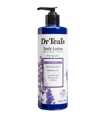 Dr Teal's Lavender Body Lotion with Cocoa Butter, Shea Butter & Vitamin E, 532ml