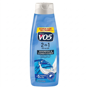 Alberto VO5 Soy Milk 2-In-1 Shampoo & Conditioner For Dry And Damaged Hair, 443 Ml