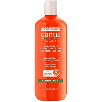 Cantu Shea Butter Sulfate-Free Hydrating Cream Conditioner for Natural Curls, Coils & Waves, 400ml