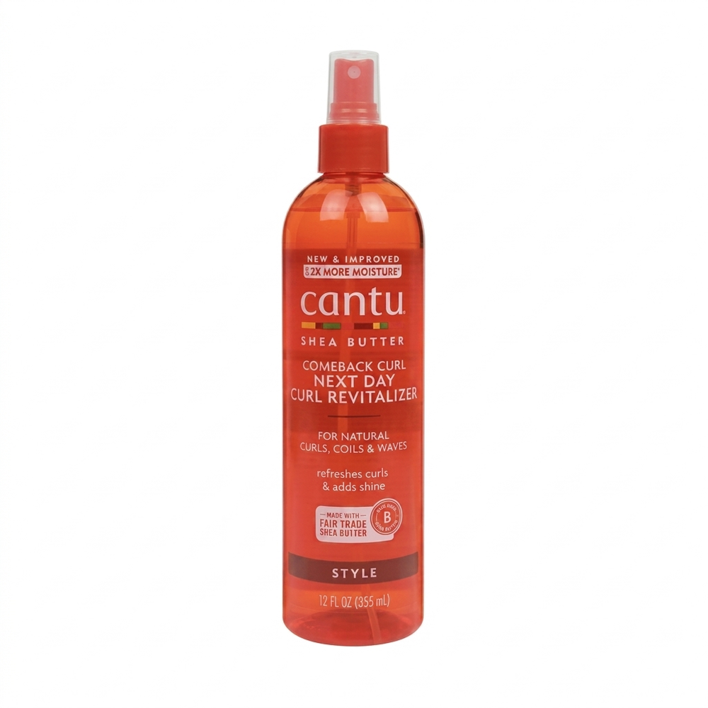 Cantu Shea Butter For Natural Hair Comeback Curl Next Day Curl Revitalizer, 12oz