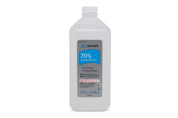 Health Smart 70% Isopropyl Rubbing Alcohol, First Aid Antiseptic, Clear Solution, 12 Fl Oz Bottle